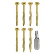 25pcs Deck Screws #10 x 2-1/2" Torx Exterior Wood Screws with T25 Drive Bit