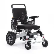 Upgraded Electric Wheelchair Foldable Long Range Lithium Power Motorised Black