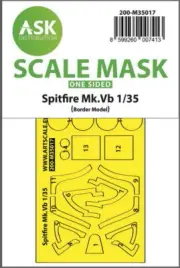 ASK 1/35 Spitfire Mk.Vb One-sided Express Fit Mask for Border Model kits