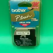 Brother P-touch M Tape M-K231 White 12mm 1/2" Sealed New. 1U