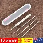 4pcs Black Dot Pimple Blackhead Remover Tool Needle Set Squeezing Acne Tool