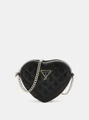 GUESS Girl's Black Heart Shape Bag