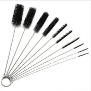 Cleaner Bottle Glass 10Pcs Nylon Straw Brush Set Tube Pipe Small Long Cleaning