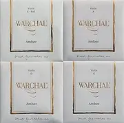 Warchal Amber Violin Strings 4/4 Set Ball End E