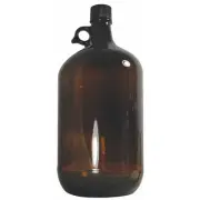 Qorpak Glc-02046 Jug,Phenolic,128 Oz.,Amber,Glass,Pk6