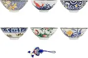 Exquisite Ceramics,Set of 6 Kungfu Teacup Japanese Celadon Teacup (Color : F) (Color : A)