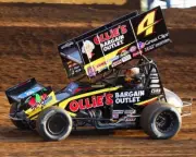 CODY DARRAH #4 OLLIES SPRINT CAR RACING ON TRACK 8X10 GLOSSY PHOTO #E4