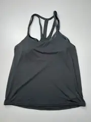 NEW prAna Womens Ainsley Tankini Top Swim Black Tank Top Built In Bra Size XS