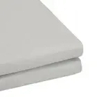 Bambury Tru Fit Fitted Sheet Silver Home Bedding Soft Cotton