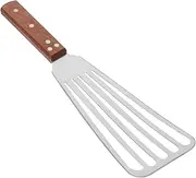 Fish Turner Spatula Stainless Steel Griddle Turner with Ergonomic Wooden Handle for Frying Grilling and Flipping Fish Multipurpose Kitchen Tool