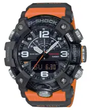Casio G-Shock Master of G-Land Mudmaster Orange Resin Band Watch GGB100-1A9