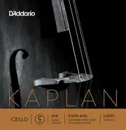 D'Addario Kaplan Cello Single C String, 4/4 Scale, Light Tension