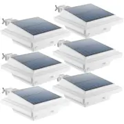 2/6 PCS 40LEDs Solar Gutter Lamp Light Sensor Security Outdoor Garden Wall Lamp