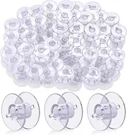 50 Pcs Bobbins for Singer，Bobbin for Brother Sewing Machine，Janome Sewing Machine Bobbins, Sewing Machine Bobbins, Plastic Bobbins with Case, Sewing Machine Accessories