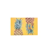 Pretty Pineapples Placemat/ Coaster Set Plastic Tropical Home Decor Dining