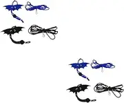 SUPVOX 2sets Unique Lizard Harness Leash Reptile Harness String Pet Accessory Adjustable Size 2pcs*2