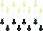 Christmas Window Candle Lights, Black Base Candle Lights，Dusk to Dawn Sensor Tur