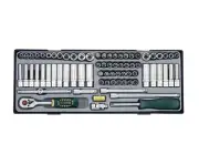 Force T2741 74pc 1/4" Dr. Metric & Imperial Socket and Accessories Master Set