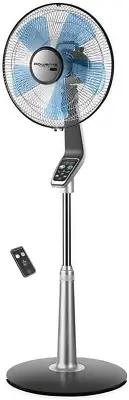 Rowenta Turbo Silence Oscillating Fan,Standing Fan,5 Speed Fan w/ Remote Control