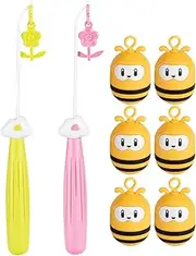 Play Fishing Set for Kids, Interactive Catching Bee Game, Party Puzzle Toys with 2 Magnetic Poles, 6 Wobbling Bees, Family Night Activity for Early Learning