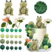 25 PCS Frog Cake Topper Decorations Ball for Boys...