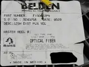 Belden FISD012P9 Indoor Plenum OS2 12-Fiber Distribution Cable OFNP Yellow /25ft