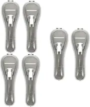 3sets Portable Razor Case Travel Razor Protector Holder Durable Shaving Storage Box Compact Design for Home Outdoor Use Grey 2pcs*3