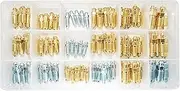 90 PCS 18 Types Brake Valve Screw Assortment, Brake Caliper & Wheel Cylinder Bleeder Screw, Standard SAE & Metric Bleeding Screws Bleed Kit Replace 30300