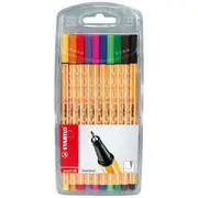 Stabilo Point 88 Fineliners 0.4mm Assorted 10 Pack