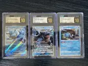 Blastoise CGC 10 Pristine Lot (3) Japanese Pokémon Cards | GX & GO Holo GEM MINT