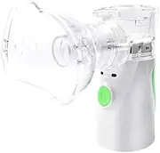Aljubeiha Portable Mini Vaporizer, Handheld Ultrasonic Steam Inhalator, Portable Steam Humidifier With USB Cable Charge and 2 Masks for Adults & Kids