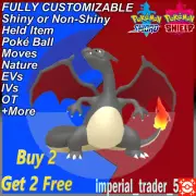 Pokémon Sword and Shield ✨ Shiny Charizard ✨ W/ Best 6IV Customizable