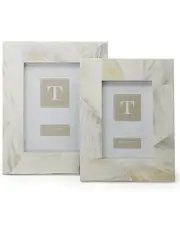 Ocean Sand Mother-of-Pearl Set of 2 Photo Frames