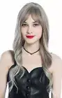 Wig Ladies Very Long Wavy Balayage Medium Blonde Platinum Blonde Strands Wig