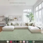 Area Rugs 9x12 Living Room Large Fluffy Rugs for Bedroom, Soft 9ft x 12ft Green