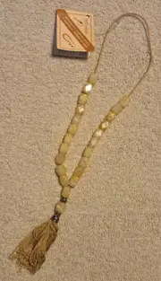 Greek Komboloi Worry Beads 23 Beige Onyx Beads Authentic Vintage