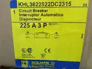 Square D KHL3622522DC2315 Circuit Breaker 225 amp 3 Pole 500 V