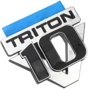 1x V10 Triton Emblem Badges 3D Nameplate Logo Silver Black