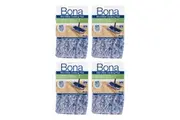 4PK Bona Microfibre Dusting Pad for Floor Mop Cleaning Dust Washable Reusable