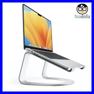 TWELVE SOUTH Curve SE, designer aluminium desktop stand for MacBooks, Silver