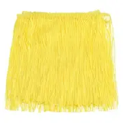 10 Yards 6 Inch Chainette Fringe Trim Tassel Sewing Trim for Clothes, Yellow