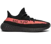 Yeezy 350 v2 Core Black Red Stripe US8.5-9.5 | $70 OFF CODE | Free Shipping