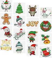 Christmas Temporary Tattoos for Kids Stocking Stuffers - Xmas Holiday Goodie Gift Bags Party Favours