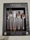 Oneida Mooncrest Service For 8 45 Piece Flatware Housewarming Bridal Graduation