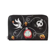 Loungefly The Nightmare Before Christmas Tree String Lights Glow Zip Wallet