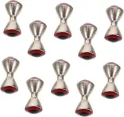 Yardwe 10pcs Fly Tying Dumbbell Eyes: Precision Tools for Beginners and Experts Copper Heavy Duty Fishing Materials Adjustable for Various Fish Species