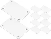 OSOLADY Stylish Mini Acrylic Photo Frame 12pcs Refrigerator Magnet Frames Secure Magnetic Attachment
