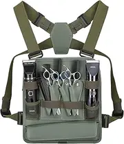 Muserise Leather Fashionable & Functional Chest Rig Bag for Barbers, Stylish Haircut Tools Storage Chest Bag for Barber