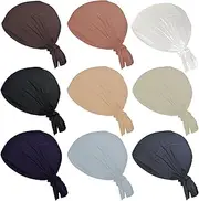 [ESERRA] Women Under Scarf Hat Hijab Cap Islamic Hijab Undercap Hijab Bonnet Cap Muslim Inner Beanies Hat Underscarf Turban