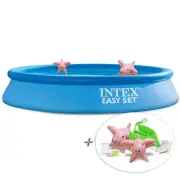 INTEX 28118GN Easyset Pool Incl Gs-Pumpe, 120 1/8x24in + Inflatable Animals